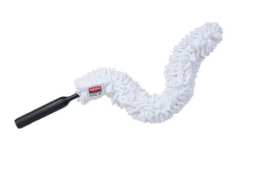 HYGEN Quick-Connect Dusting Wand with Microfiber Sleeve White