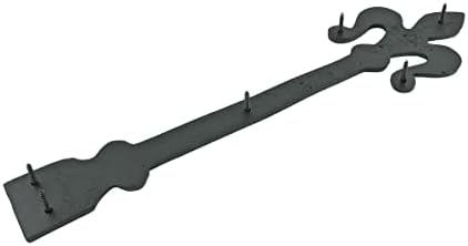 16 Wrought Iron Hinges with Fleur De Lis Design