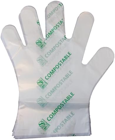 Perfect for light food prep eco-friendly compostable gloves