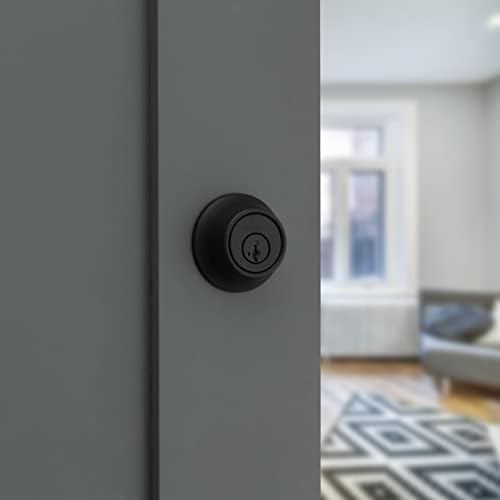 Kwikset 660 Deadbolt Matte Black Easy Install SmartKey Security