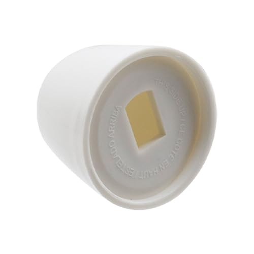 Dahszhi 5 Sets White Plastic Toilet Bolt Caps Spacers