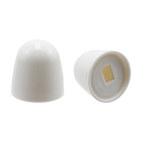 Dahszhi 5 Sets White Plastic Toilet Bolt Caps Spacers