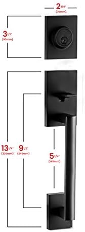 Modern Front Door Handles Deadbolt Set