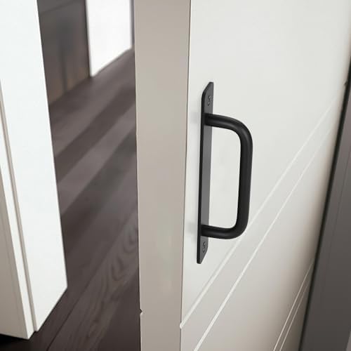 Malimali 4-Pack Black Barn Door Handles