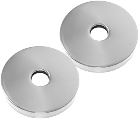 Elegant 2-Piece Stainless Steel Shower Arm Flange Covers for Modern Bathrooms