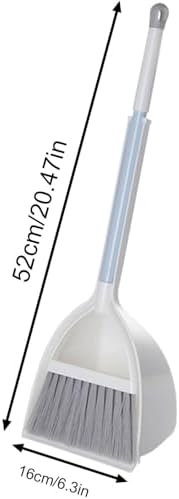 KEEADI Small Dustpan Set Broomstick and Dust Pan for Home Cleaning