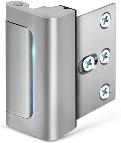 EverPlus Reinforced Door Lock with 8 Screws and 3 Inch Stop
