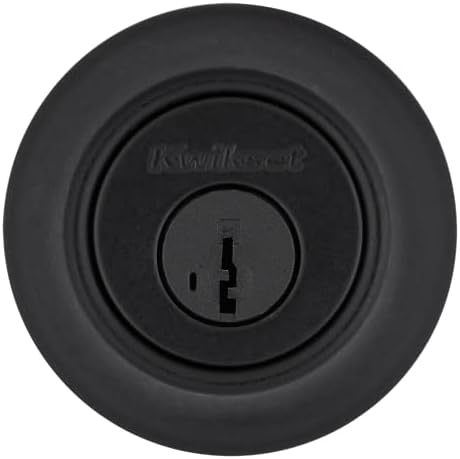 Kwikset 660 Deadbolt Matte Black Easy Install SmartKey Security
