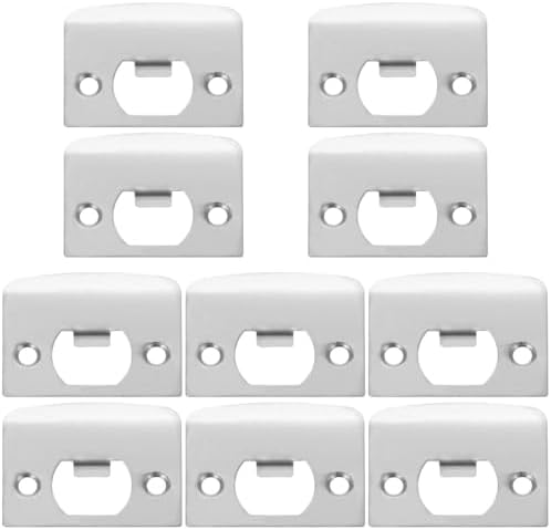 10PCS Stainless Steel Door Strike Plate Kit