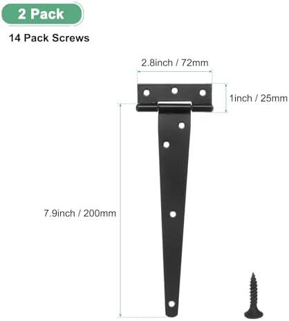 MMeterXity 2-Pack Shed Door Hinges