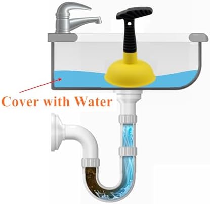 Compact Sink Plunger for Easy Clog Removal