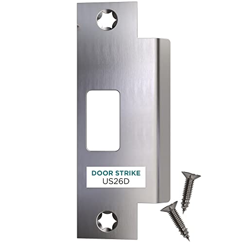 NYCO Universal Door Strike Plate Black Finish