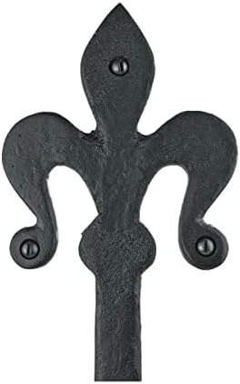 16 Wrought Iron Hinges with Fleur De Lis Design