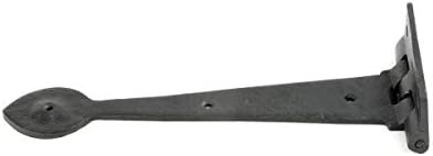 Versatile and Durable Black Wrought Iron Door Hinge Component with Antiqueblack Finish