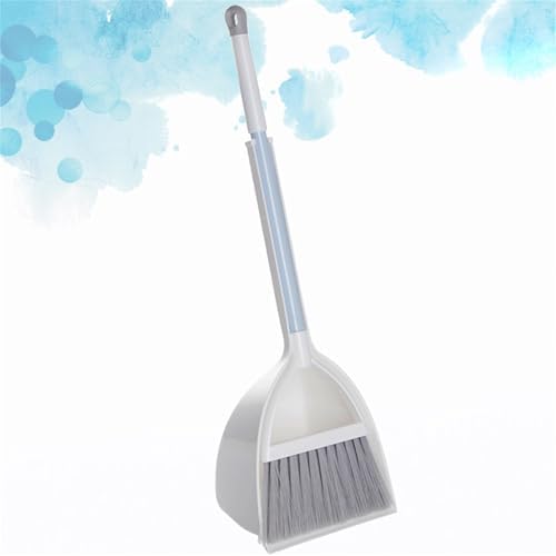 KEEADI Small Dustpan Set Broomstick and Dust Pan for Home Cleaning