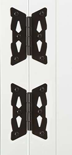 National Hardware N109-218 Decorative Butterfly Hinges in Black