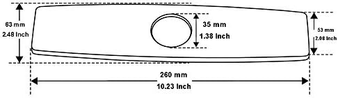 Wovier Faucet Plate Gold Surface Sink Hole Cover