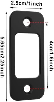 Enhance Door Security with 4 Stainless Steel Strike Plates