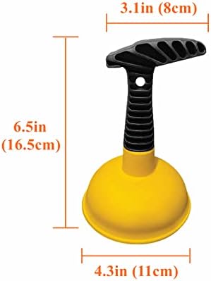 Compact Sink Plunger for Easy Clog Removal