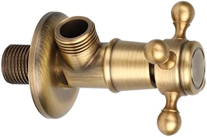 Zerodis Wall-Mounted Brass Triangle Faucet Antique Style Bathroom Kitchen Use