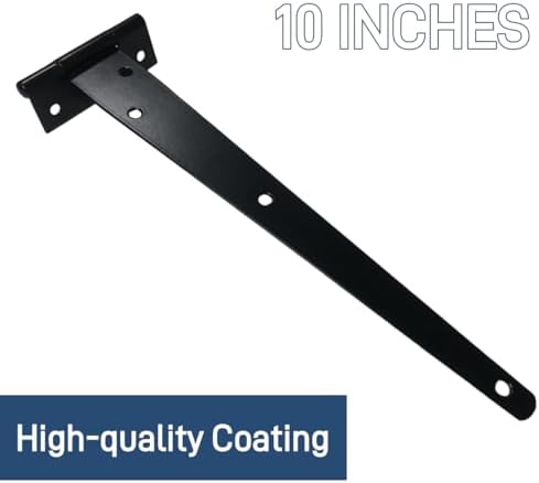 6PCS 10 Rustproof T Door Hinges Set