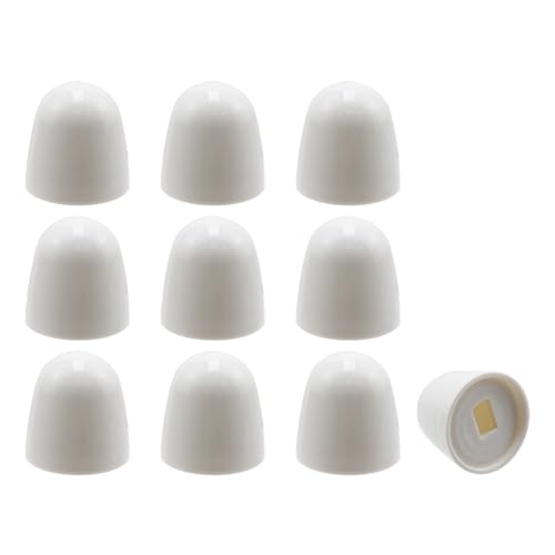 Dahszhi 5 Sets White Plastic Toilet Bolt Caps Spacers