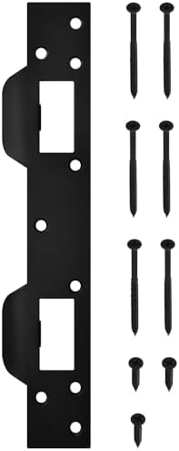 NUK3Y SP550 Door Strike for 5-12 inch Holes Matte Black