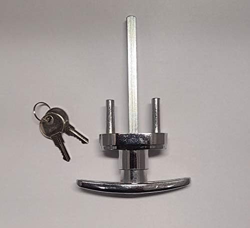 SecureUniversal Garage Door Lock Kit with Spring Latch Keyed Handle