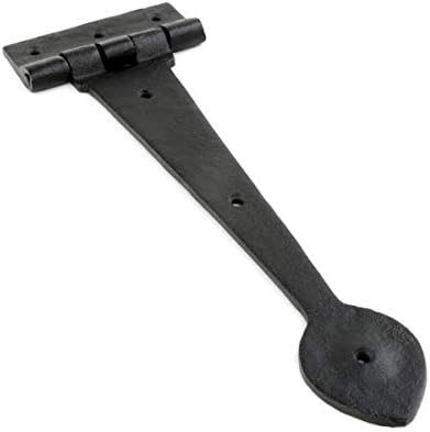 Versatile and Durable Black Wrought Iron Door Hinge Component with Antiqueblack Finish