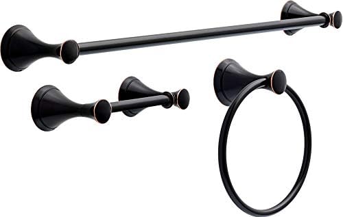 Delta Faucet Carlisle 3-Piece Bath Accessory Set Oil Rubbed Bronze