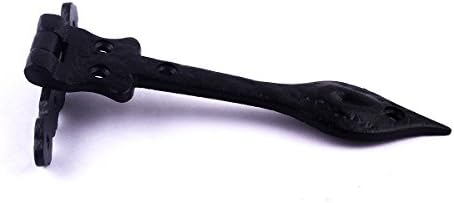 Black Wrought Iron Strap Hinges