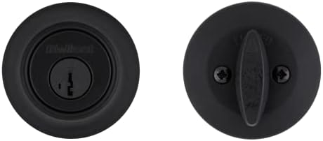 Kwikset 660 Deadbolt Matte Black Easy Install SmartKey Security