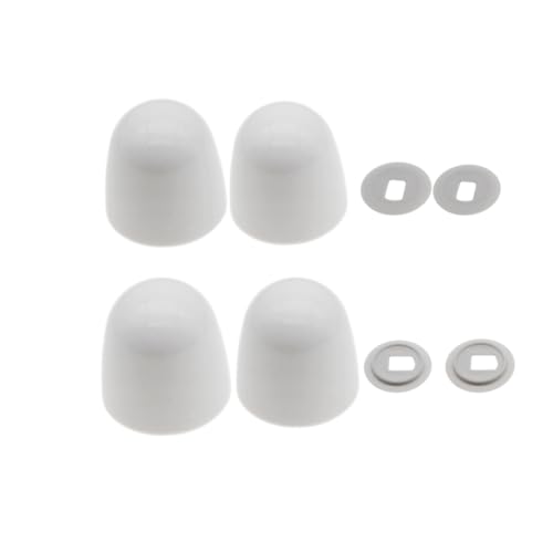 4PCS Toilet Bolt Caps Universal Round Washers Set