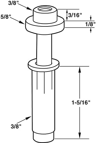 Prime-Line N7302 Bi-fold Top Mount Pivot Guide