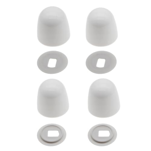 4PCS Toilet Bolt Caps Universal Round Washers Set