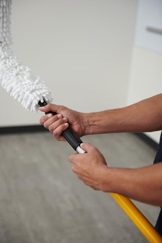 HYGEN Quick-Connect Dusting Wand with Microfiber Sleeve White