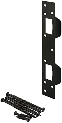 Prime-Line U 11452 Door Strike Matte Black 5-12 In