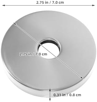 Elegant 2-Piece Stainless Steel Shower Arm Flange Covers for Modern Bathrooms