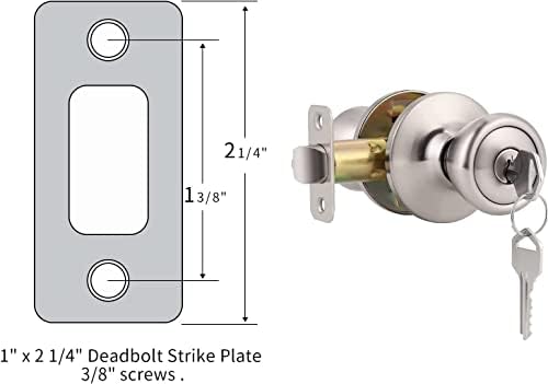 Deadbolt Strike Plate Set