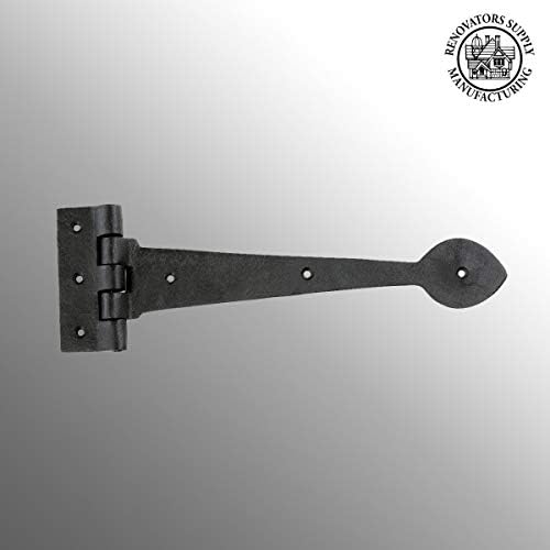 Versatile and Durable Black Wrought Iron Door Hinge Component with Antiqueblack Finish