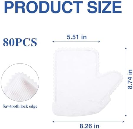 80PCS Microfiber Fish Scale Cleaning Duster Glove - Reusable Kitchen Dusting Mitt