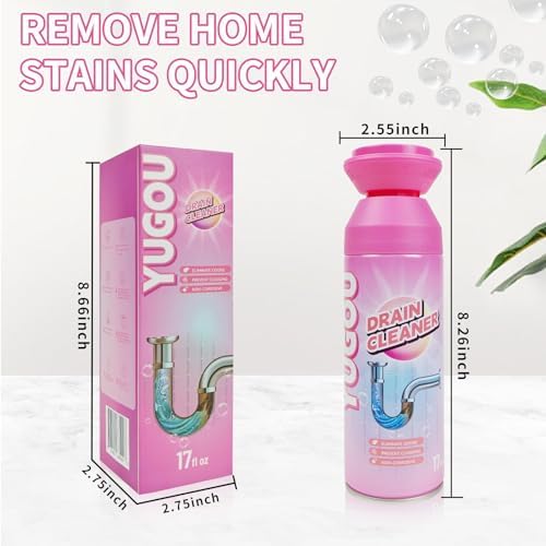 Yugou Foaming Drain Cleaner Sink Bathtub Clog Remover