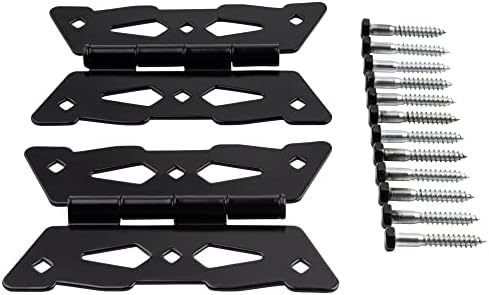 National Hardware N109-218 Decorative Butterfly Hinges in Black