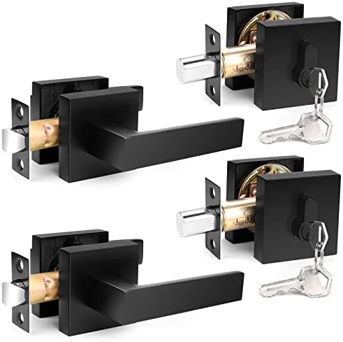 Probrico Flat Black Passage Door Lever