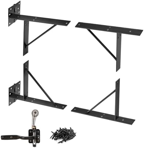 Mofeez No Sag Gate Bracket Kit for Shed Doors