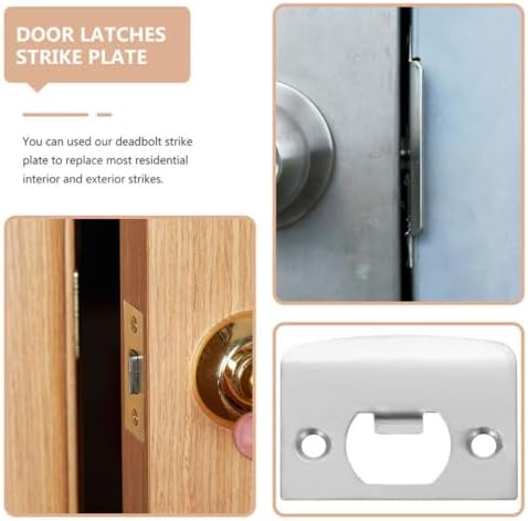 10PCS Stainless Steel Door Strike Plate Kit