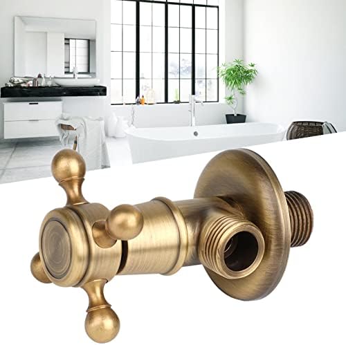 Zerodis Wall-Mounted Brass Triangle Faucet Antique Style Bathroom Kitchen Use