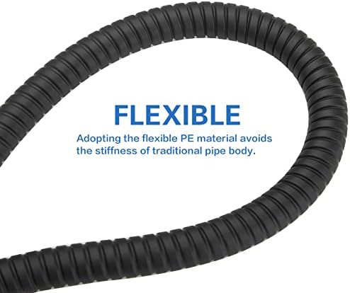 RUMOSE 118-Inch Stainless Steel Shower Hose Durable Non-Tangling