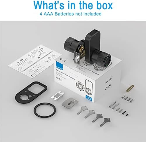 Dual-Sided Door Lock with 50-Access Codes