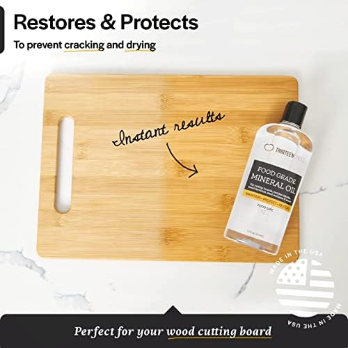 Thirteen Chefs Mineral Oil for Wood Cutting Board Conditioner